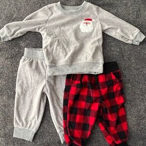 3-Piece Fleece Christmas Outfit